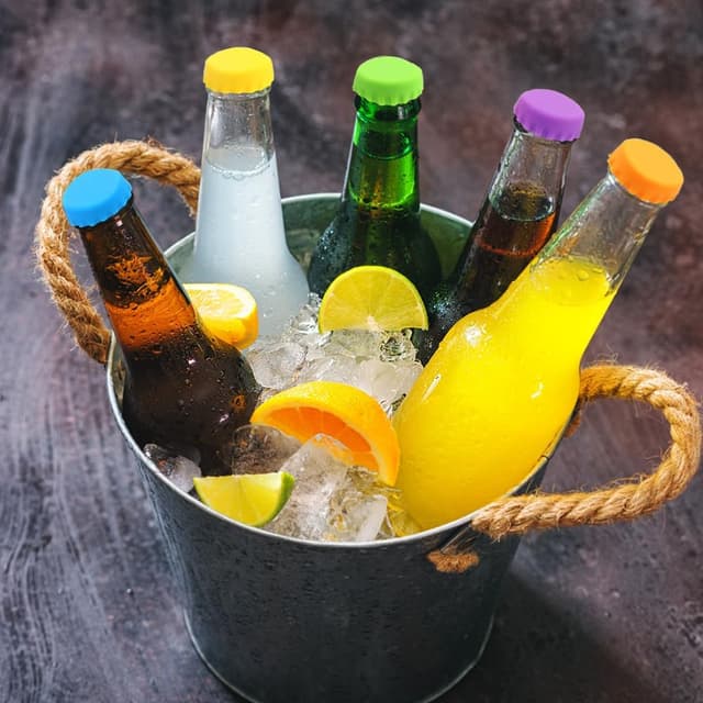 Thumbnail 2 de Riisoyu 30 Stück Silikon Kronkorken für Flaschen