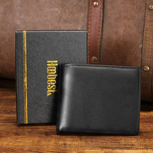 Thumbnail 6 de Hoobest RFID Blocking Genuine Leather Wallet