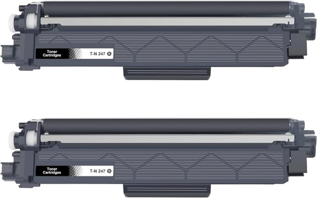 Detalle de Jhaan Value Pack Toner TN247/TN-243CMYK compatible Brother (2 cartouches noires) pour DCP-L3550CDW et MFC-L3750CDW
