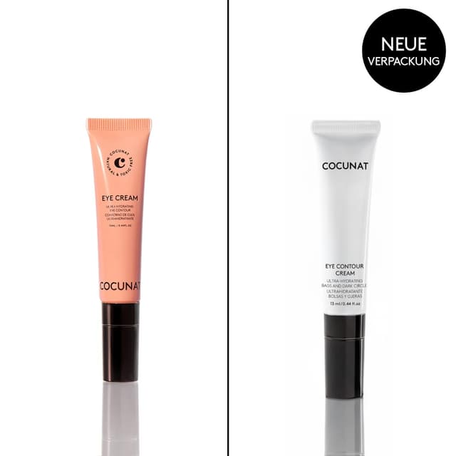 Detalle 2 de COCUNAT Augencreme mit Koffein & Hyaluronsäure (13 ml) und kaltem Keramikapplikator gegen Augenringe