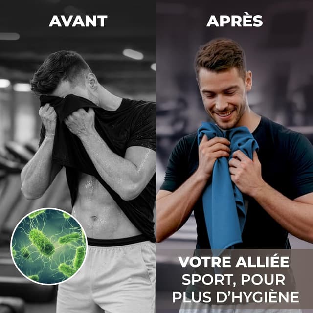 Thumbnail 3 de ZENACROSS Serviette Sport Microfibre Lot de 5