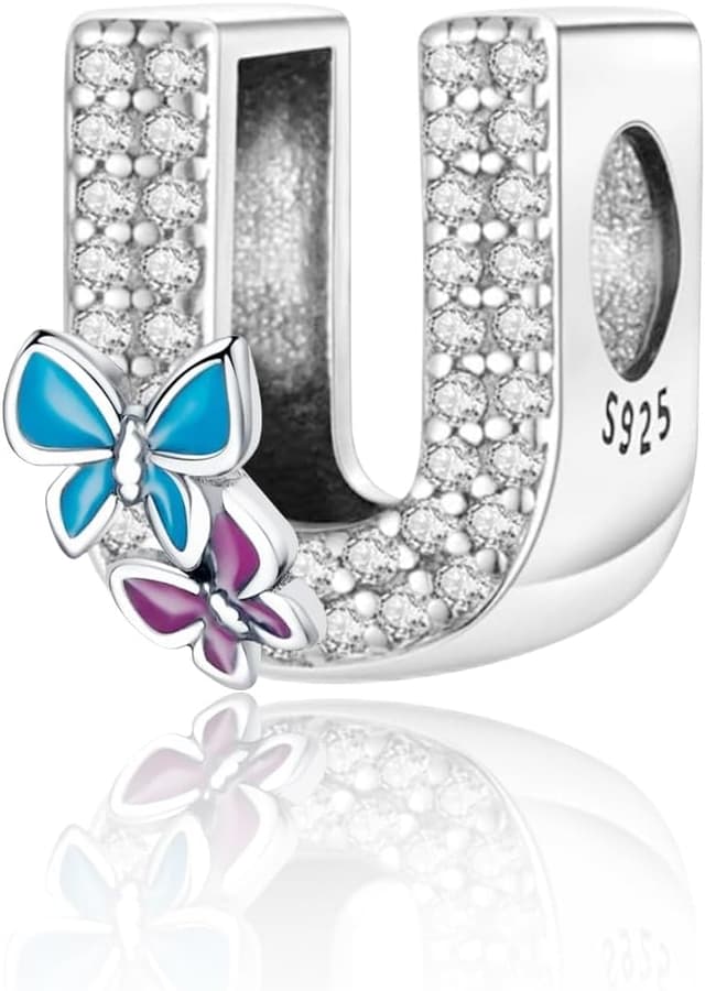 Detalle 2 de FLUFLO Charm Buchstabe A-Z 925 Silber