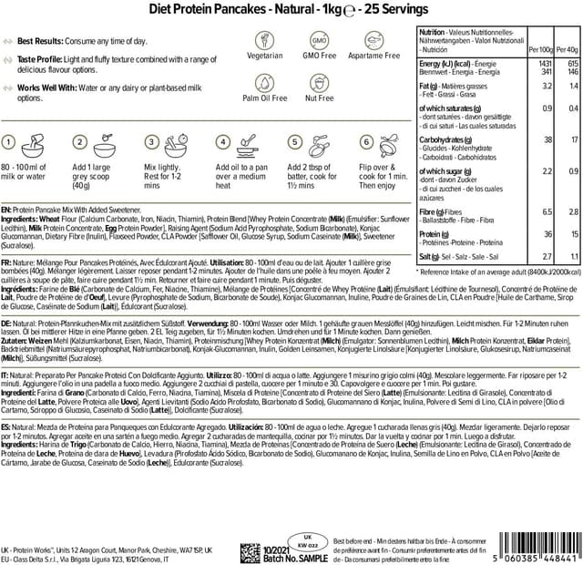 Thumbnail 5 de THE PROTEIN WORKS Pancakes Proteicos Rápidos y Saludables 🥞