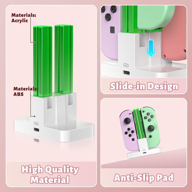 Detalle 2 de Ladestation für Switch Controller 4 Joy-Cons