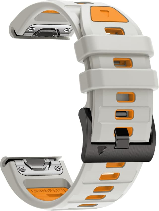 Detalle de BEFIA 22mm Quick Fit Watch Band for Garmin fenix 8 47mm, Forerunner 965/955, epix Gen 2 47mm (Sweat & Sport Comfort)