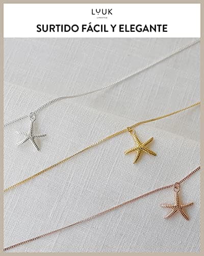 Detalle 2 de LUUK LIFESTYLE collar plata de ley estrella de mar