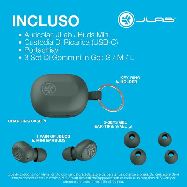 Thumbnail 6 de JLab JBuds Mini Auricolari Bluetooth 20H