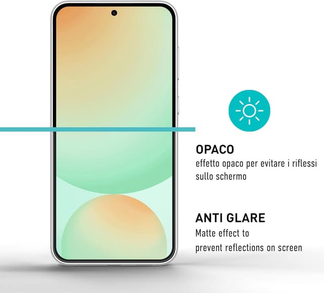 Detalle de smartect Pellicola Protettiva TPU opaca per Samsung Galaxy S24 FE (2 pezzi) con cover completa