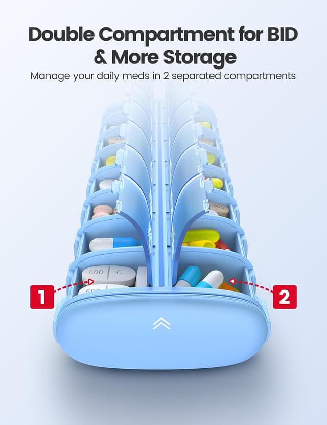 Thumbnail 3 de VAYDEER Large Pill Organiser 14 Compartments