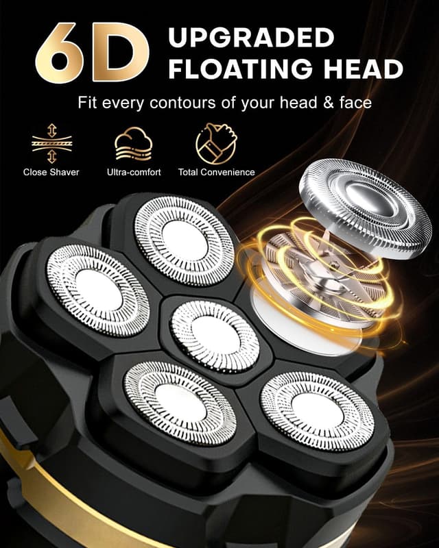 Detalle 2 de 6D Head Shaver for Men USB-C