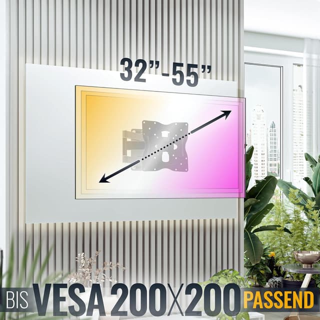 Thumbnail 4 de RICOO S1022 TV Wandhalterung 32–55 Zoll