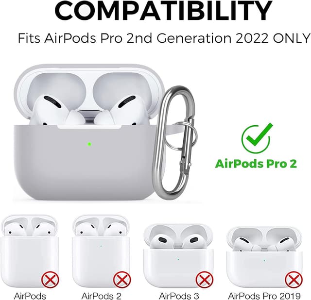 Thumbnail 2 de Watruer Hülle für AirPods Pro 2 Case Grau