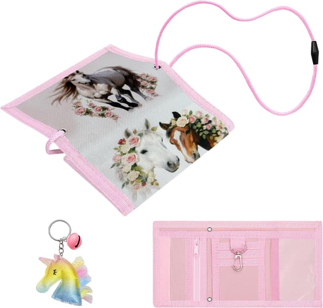 Thumbnail 6 de Aucuu Motiv Brustbeutel & Kinder-Geldbeutel mit Sicherheitsschnalle (Dinosaurier) – dreifach faltbar