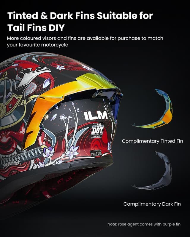 Thumbnail 4 de ILM Z501 Full Face Helmet Large 🏍