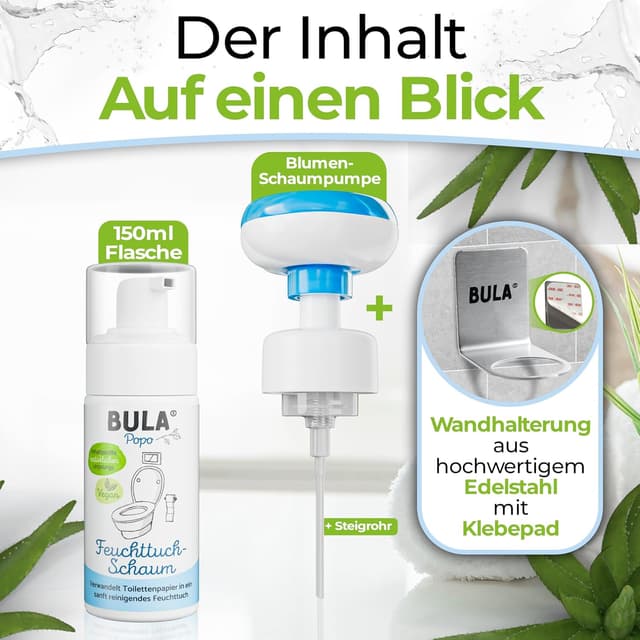 Detalle 2 de BULA Popo Home Bundle Feuchttuch-Schaum 150 ml