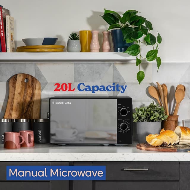Detalle 2 de Russell Hobbs RHM2027B 20L 800W Microwave