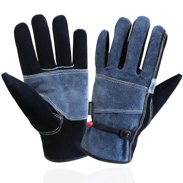 Thumbnail 6 de OLSON DEEPAK Leather Heavy Duty Heat Resistant Safety Gauntlet Gloves (Used for Welding, Fireplace, Oven & Stoves) – Brown, XL