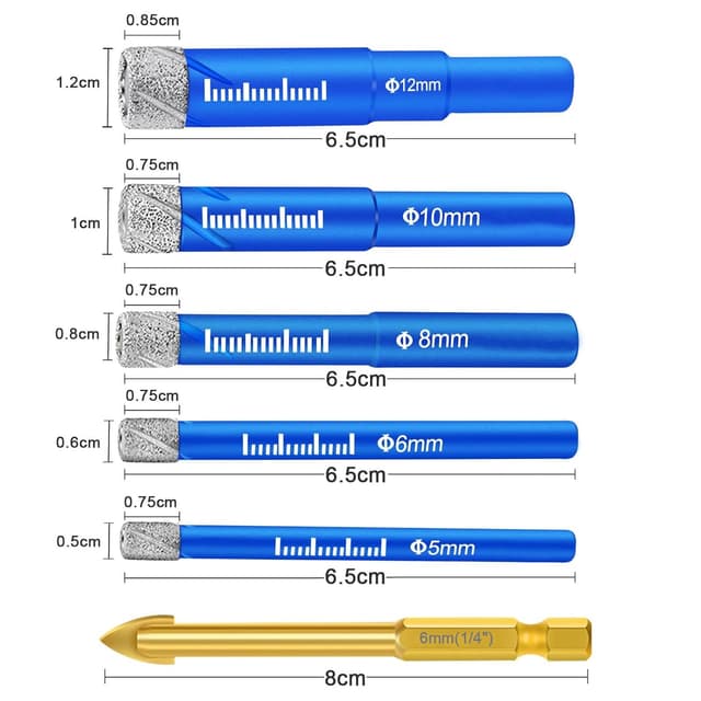 Thumbnail 2 de SURFOU Foret diamant 5–12 mm pour carrelage