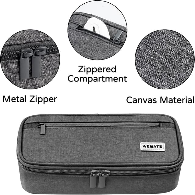 Detalle de WEMATE Federmäppchen Großes Federmäppchen 9×4,3×2,4in