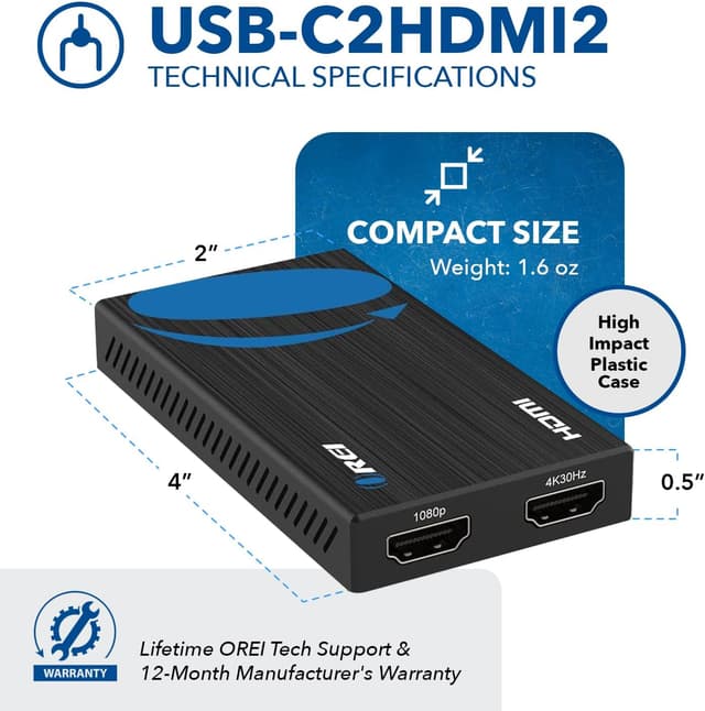 Thumbnail 4 de OREI SplitExtend HDMI splitter 4K