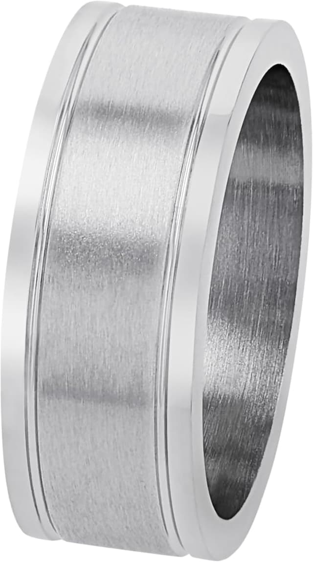 Detalle 2 de s.Oliver Anillo acero inoxidable 8 mm plata