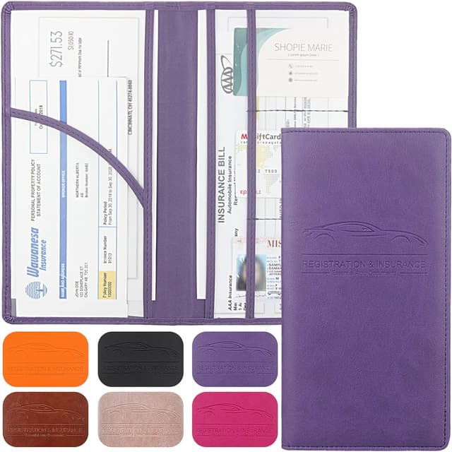 Detalle de LumiMokki car registration holder, Purple