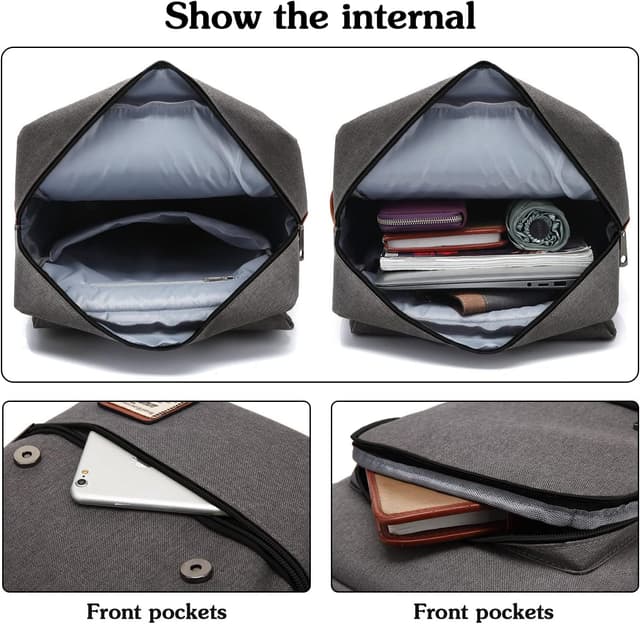 Detalle de FEWOFJ laptop backpack school bag for 15.6-inch computers (38 x 24 x 10 cm)