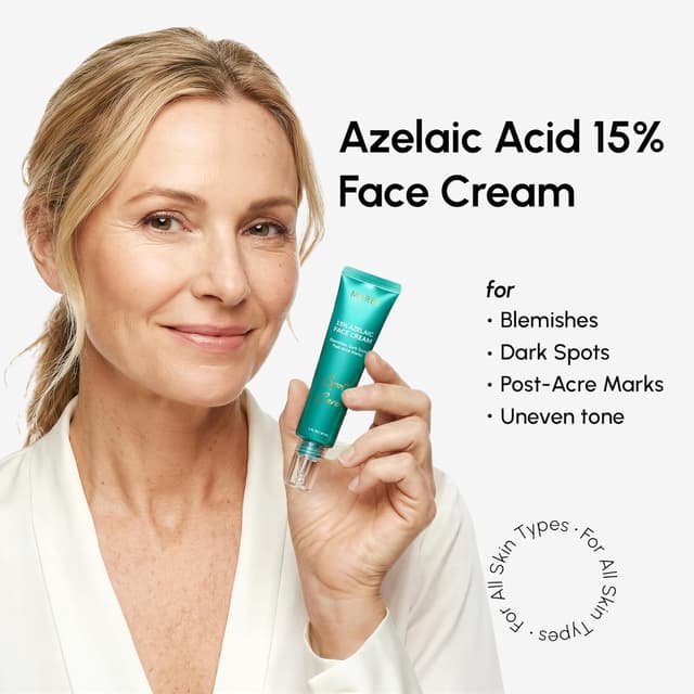 Detalle 2 de MAREE Azelaic Acid 15% Face Cream with Niacinamide & Salicylic Acid for Dark Spots, Redness, and Acne-Prone Skin