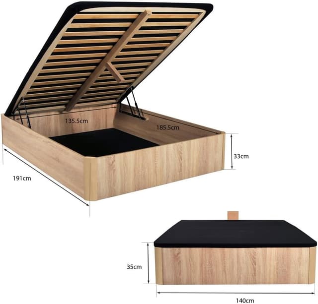 Thumbnail 1 de Spiro 140x190 lit coffre 718 L