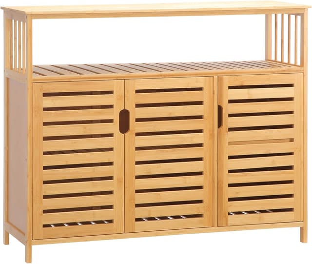 Imagen de HOMCOM Aparador bambú 100x35x82 cm en OfertitasTOP