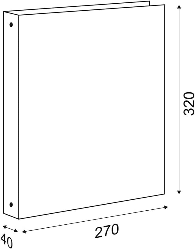 Detalle de Confezione da 2 raccoglitori ad anelli Favorit CF 2 Sprint in cartone 22 x 30 cm con 4 anelli da 30 mm, colore giallo