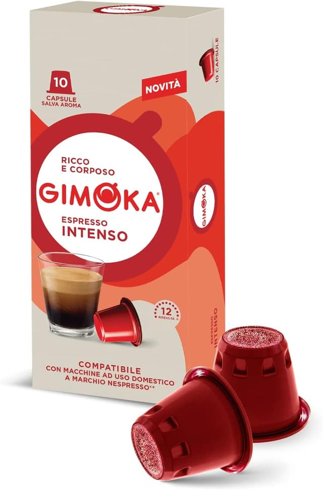 Detalle de Gimoka capsule compatibili Nespresso: assortimento di miscele e aromi (100 capsule)