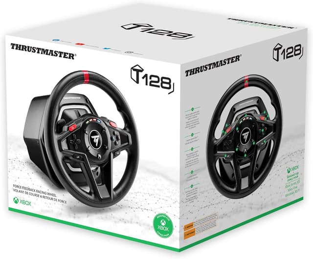 Detalle de Thrustmaster T128: volante Force Feedback con pedali magnetici per Xbox Series X|S, Xbox One e PC