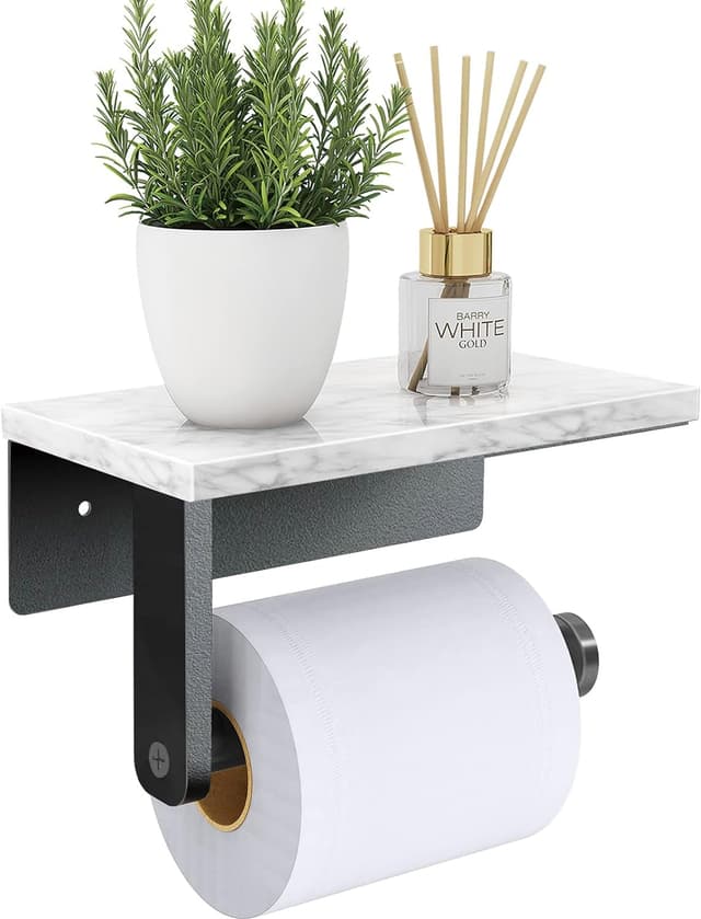 Detalle de Toilet Roll Holder with 17 cm shelf