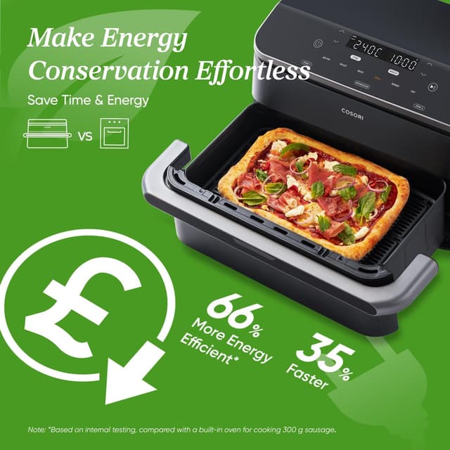 Thumbnail 6 de Cosori Dual Air Fryer 10L for dual-zone cooking