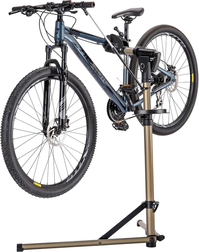 Detalle de CXWXC Foldable Bicycle Repair Stand (Height Adjustable, 360° Rotatable, up to 36 kg)