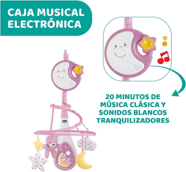 Thumbnail 4 de Chicco Next2Dreams Carrusel móvil 3 en 1 0+ meses