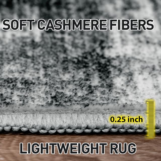 Thumbnail 6 de 10x14 Washable Modern Abstract Area Rug