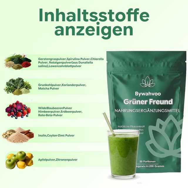 Detalle 2 de Grüne Entgiftungspulver Greens 200 g