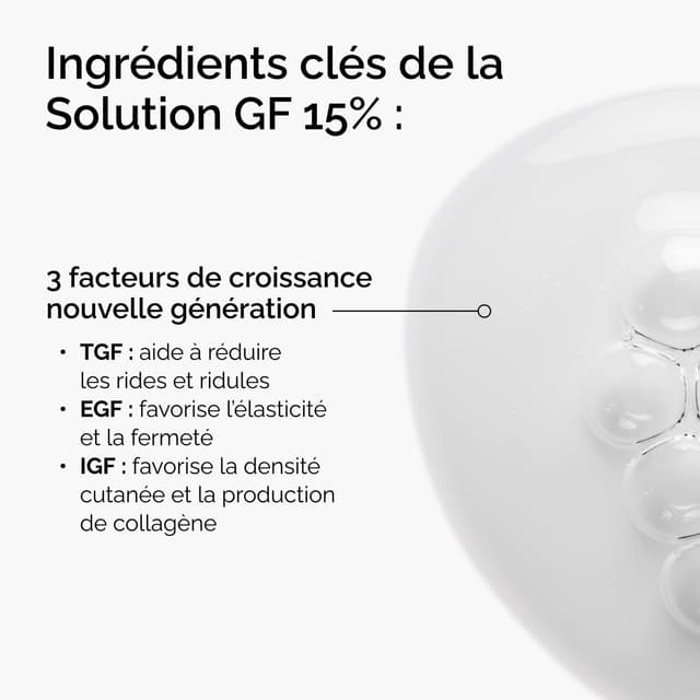 Detalle de The Ordinary Solution GF 15% (30 ml) – sérum facteurs de croissance pour visage et cou