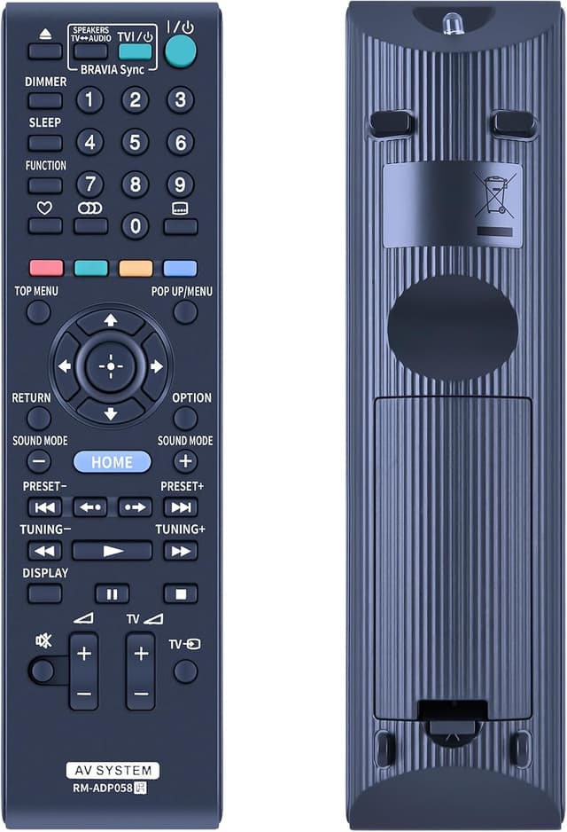 Detalle de TCNOUMT RM-ADP058 replacement remote for Sony AV DVD/Blu-ray systems (RM-ADP058)