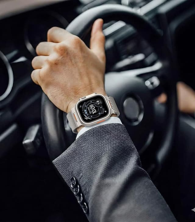 Thumbnail 6 de Astorgos cinturino in metallo in acciaio inox con chiusura magnetica per Apple Watch 49/46/45/44/42 mm