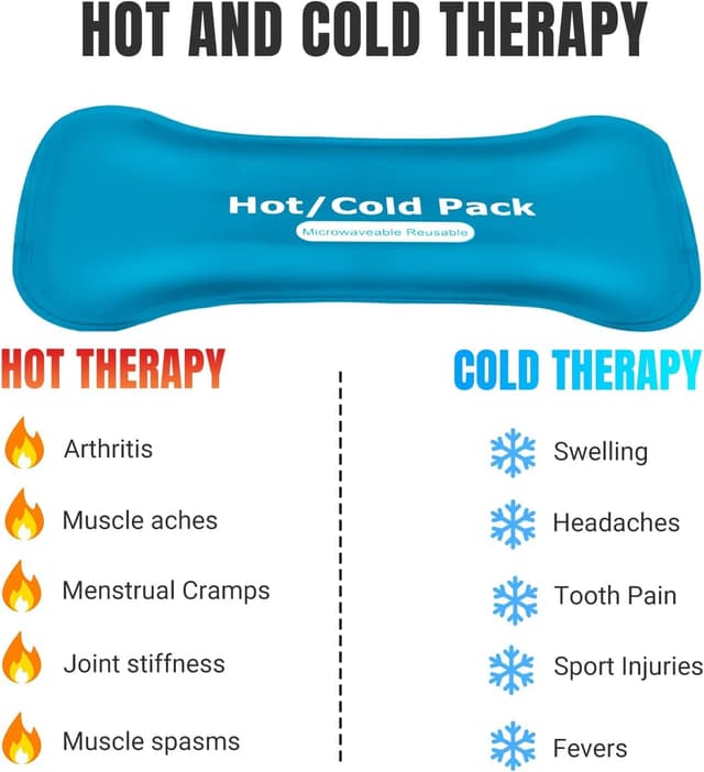 Detalle 2 de Reusable Gel Ice Packs with Long Strap Wrap for Sports Injuries & Pain Relief (2 Piece)