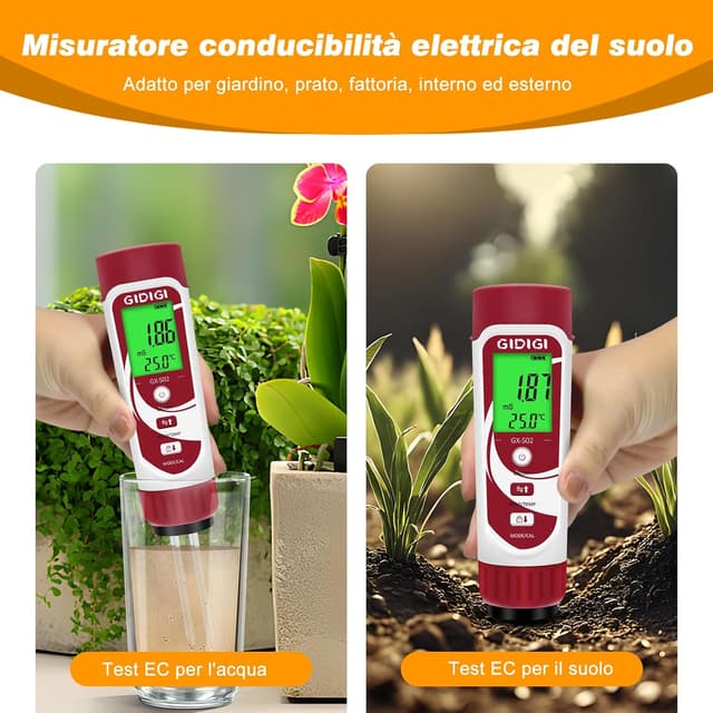 Detalle 1 de Misuratore di umidità terreno 3 in 1