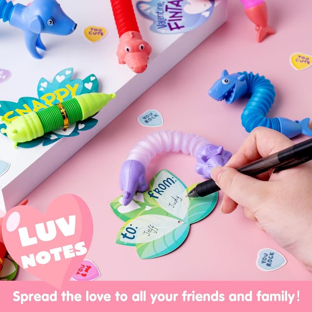 Thumbnail 4 de JOYIN 30 Pack Valentine Pop Tubes