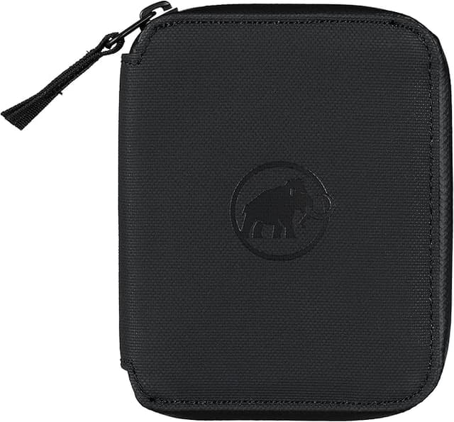 Detalle de Mammut Seon Cartera Negra con Cremallera
