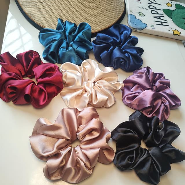Imagen de FZHGVML Große Seiden Scrunchies 7er Set en OfertitasTOP