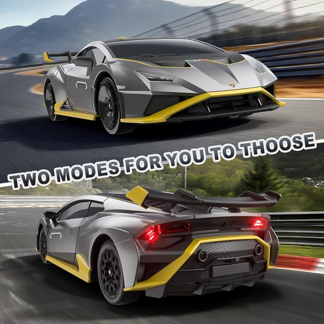 Detalle de Lamborghini RC Drift Car 1:18 4WD – high-speed remote control drift car with proportional throttle and LEDs