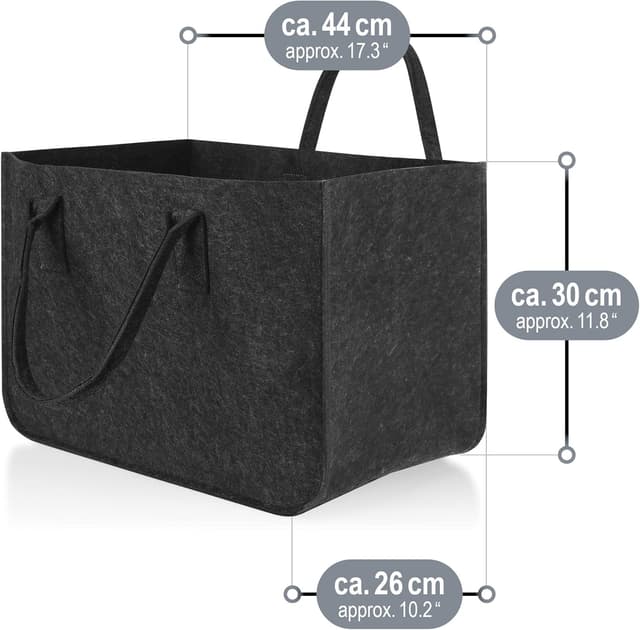 Thumbnail 5 de COM-FOUR® sac en feutre XXL 44x30 cm 🛍