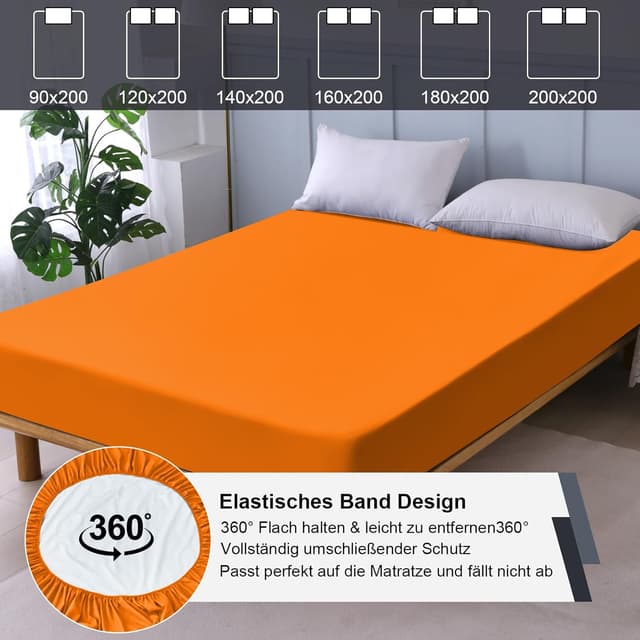 Detalle de ohano wasserdichter Matratzenschoner 160x200 cm (Spannbettlaken) – atmungsaktiv, TPU-beschichtet, Inkontinenzauflage